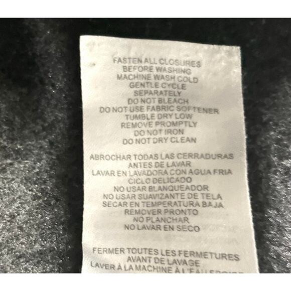 Free Country Men’s Black Heather Sweater Vest with Zip Pockets Full Zip Size L - Picture 6 of 6